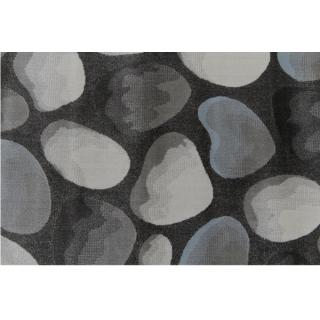 Koberec, hnědá/šedá/vzor kameny, 67x120, MENGA