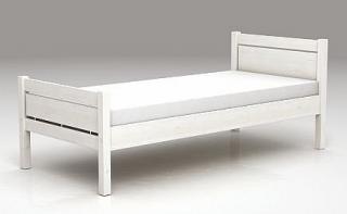 Manželská postel MAXEE white 160x200 vč. roštů bílá
