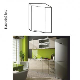 Rohová kuchyňská skříňka, pravá, dub sonoma / bílá, IRYS GN-60