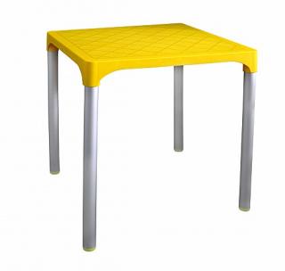 Zahradní plastový stůl VIVA  Žlutá