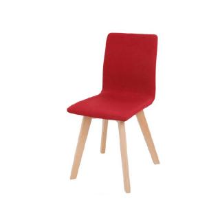 Židle, červená / buk, LODEMA