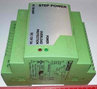 Phoenix Power Supply STEP-PS-100-240AC/12DC/3 (2938921)  .. z demontáže / used