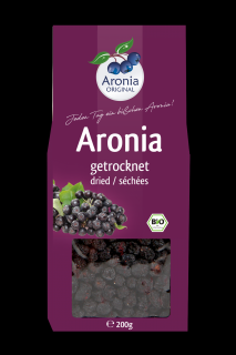 Arónie BIO (černý jeřáb, jeřabina), sušené plody 200 g