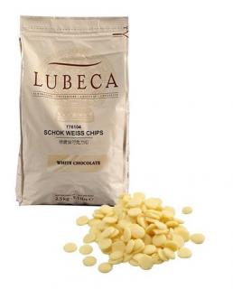 Čokoláda bílá LUBECA 33% - 500g