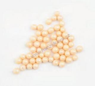 Cukrové kuličky perleťové ecru 50g/5mm