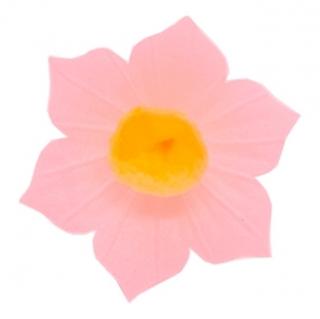 Dekorace z jedlého papíru Narcis růžový - 1 kus