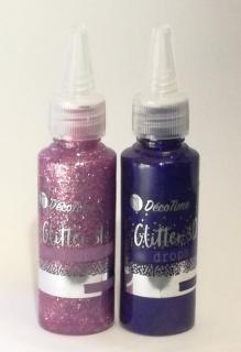 Metalická kontura a 3D barva, 2x40ml - fialová, švestková