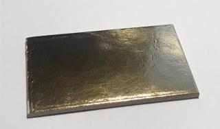 Podložka na minidezerty zlatá 10x6cm