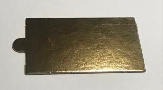 Podložka na minidezerty zlatá 9x5cm
