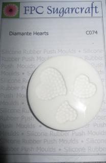 Silik.forma Diamante Hearts -diamant.srdce