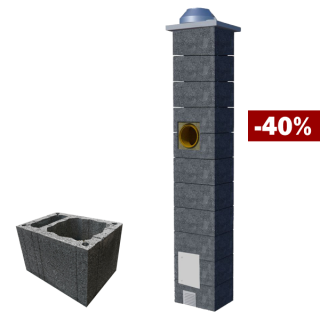 Komín s větrací šachtou Vent 160mm/5,2m Premium®