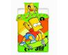 Dětské bavlněné povlečení Simpsons Bart skate 70x90 - 140x200