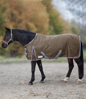 Výběhová nepromokavá deka podšitá fleecem 125 cm