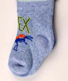 chlapecké ponožky bavlněné vzorované vel.14/16 T-REX