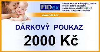 Dárkový poukaz v hodnotě 2000 Kč