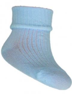 kojenecké ponožky pro nejmenší - světle modré 3-6 m