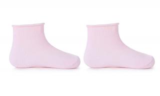 kojenecké ponožky pro nejmenší - světle růžové