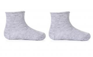 kojenecké ponožky pro nejmenší - světle šedé