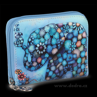 Dedra Dámská peněženka motiv slona menší  modrá