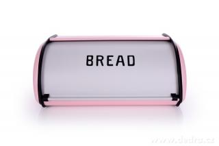 Dedra Kovový chlebník BREAD růžový