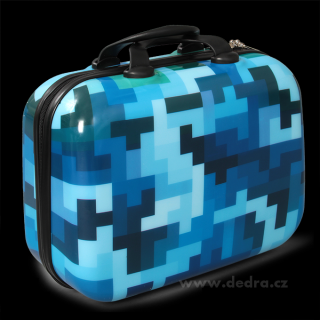Dedra Kufr příruční menší blue tetris  32 x 14 x 24 cm