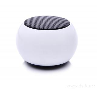 Dedra MINI SPEAKER reproduktor kovový bezdrátový bluetooth metalic white