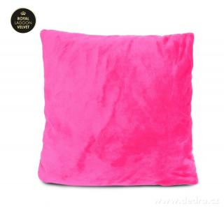 Dedra ROYAL LAGOON VELVET potah na polštář purpurově růžový 45 x 45 cm