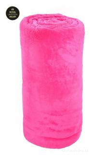 Dedra XXL ROYAL LAGOON VELVET PŘEHOZ purpurově růžový 200 x 230 cm