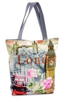 Elegantní taška textilní  London roses