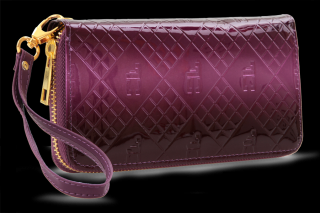 Luxusní dámská peněženka fialové tóny