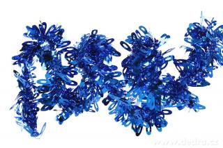 Modrý řetěz na vánoční dekorace
