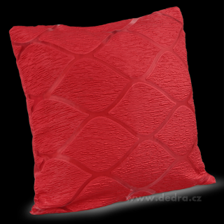 Silk decor potah na polštář  červený
