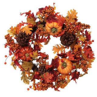 XXL DEKORATIVNÍ VĚNEC podzimní dekorace