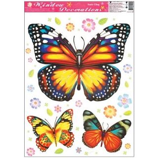 Anděl Okenní fólie motýli 38 x 30 cm AN-364-2