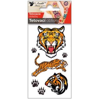 Anděl Tetovací obtisky tygr 10,5 x 6 cm