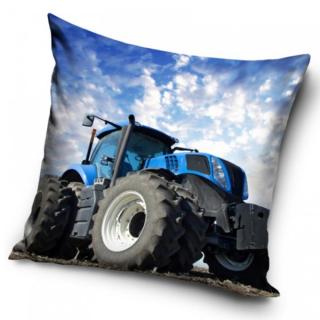 Carbotex Povlak na polštářek Traktor modrý 40 x 40 cm