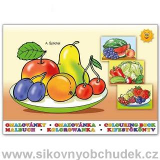 Dětské omalovánky Ovoce a zelenina