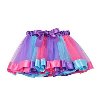 Dívčí tylová sukně s mašlí Purple Candy vel. 3-8 let