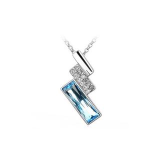 Fally Co. Náhrdelník Swarovski Elements Crystal Blue Elegance