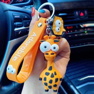 Fancy Co. Přívěsek na klíče 3D Žirafa Adorable