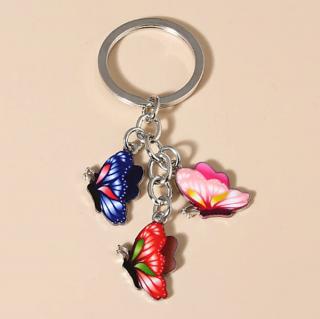 Fashion Jewelry Klíčenka Motýli barevní
