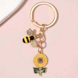 Fashion Jewelry Klíčenka Včelka a květina