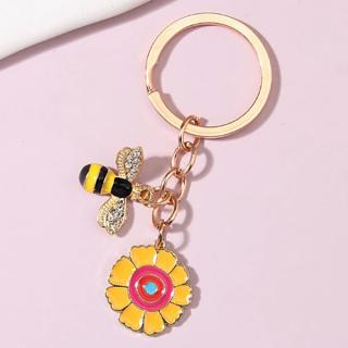Fashion Jewelry Klíčenka Včelka a velký květ
