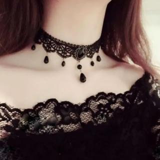 Fashion Jewelry Luxusní krajkový náhrdelník choker černý