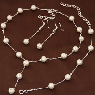 Fashion Jewelry Souprava perel zlatá