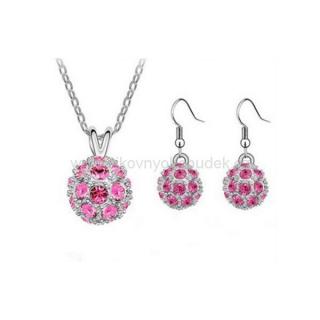 Fashion Jewelry Souprava Pink Balls FJ084