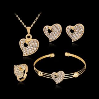 Fashion Jewelry Souprava srdce v srdci OJ394