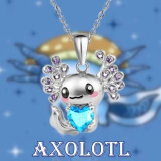 Lilley Jewelry Náhrdelník Axolotl s tyrkysovým srdcem