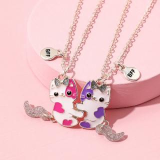 Lilley Jewelry Náhrdelník BFF kočičky s krystalky