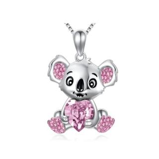 Lilley Jewelry Náhrdelník koala Pink Heart JN645-92